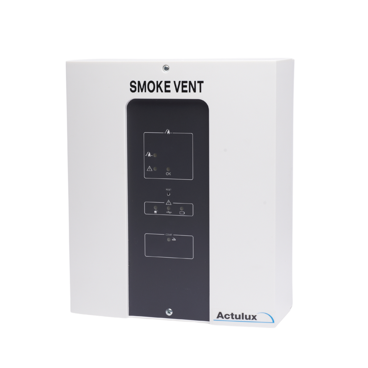 Actulux SVM Ei 8 amp Basic 227119 Smoke Control Panel 1-Zone SVM Ei 24V-8A BASIC 227119 EN12101-10 accepts priority switch  and has auto rest
