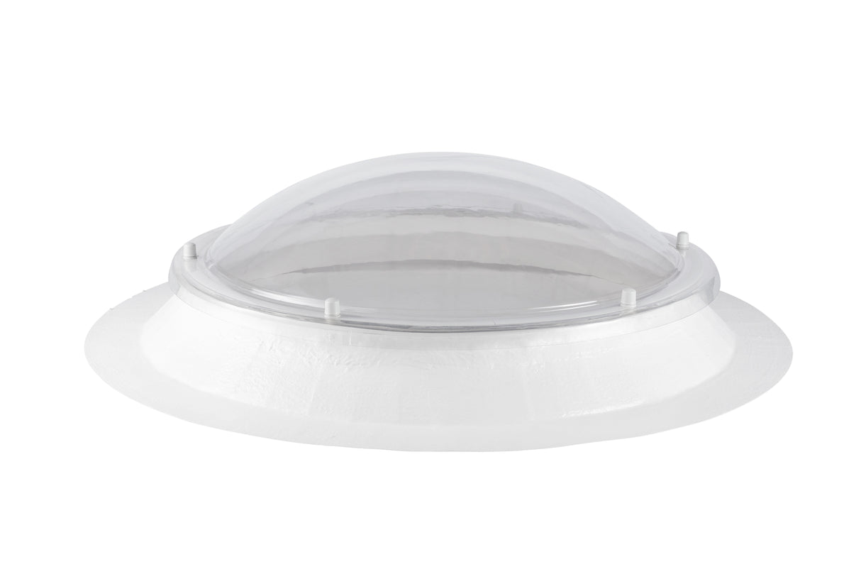 Coxdome Circular Range Polycarbonate Fixed Vent with Upstand 150mm