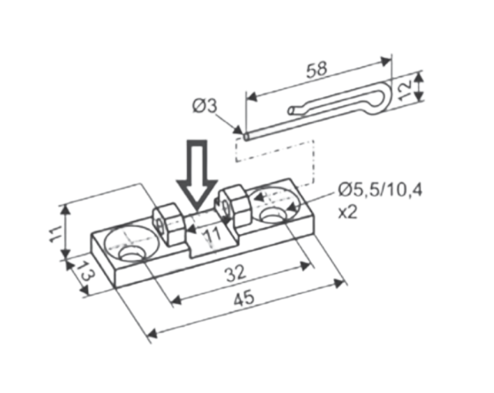 AUMULLER F21 KS2 Casement Bracket