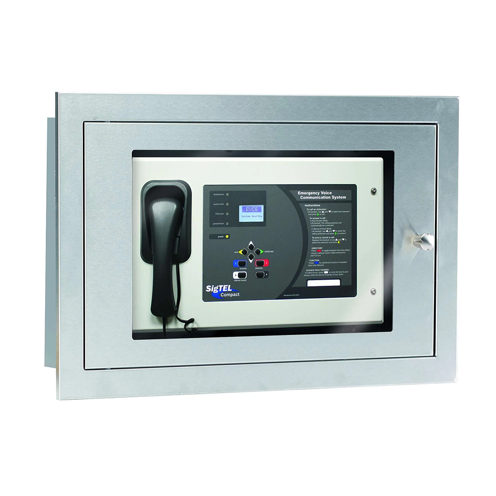 Stainless Steel glazed anti tamper enclosure Medium