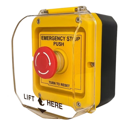 Button Guard+, Emergency Push Button, Twist to Reset with N.O. & N.C. Contacts