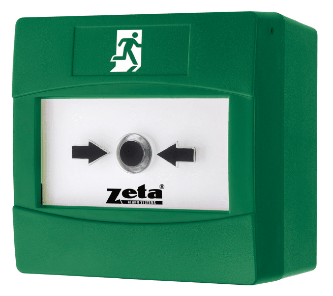 Zeta CP4 Conventional Surface Mount Manual Call Point, Double Pole