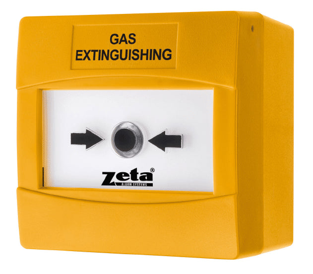 Zeta CP4 Conventional Flush Mount Manual Call Point - Yellow