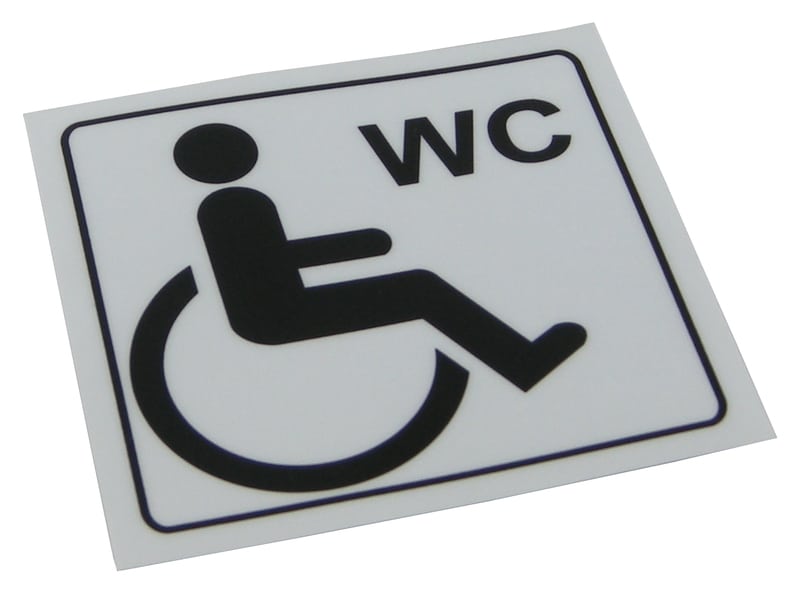 Disabled Toilet sticker