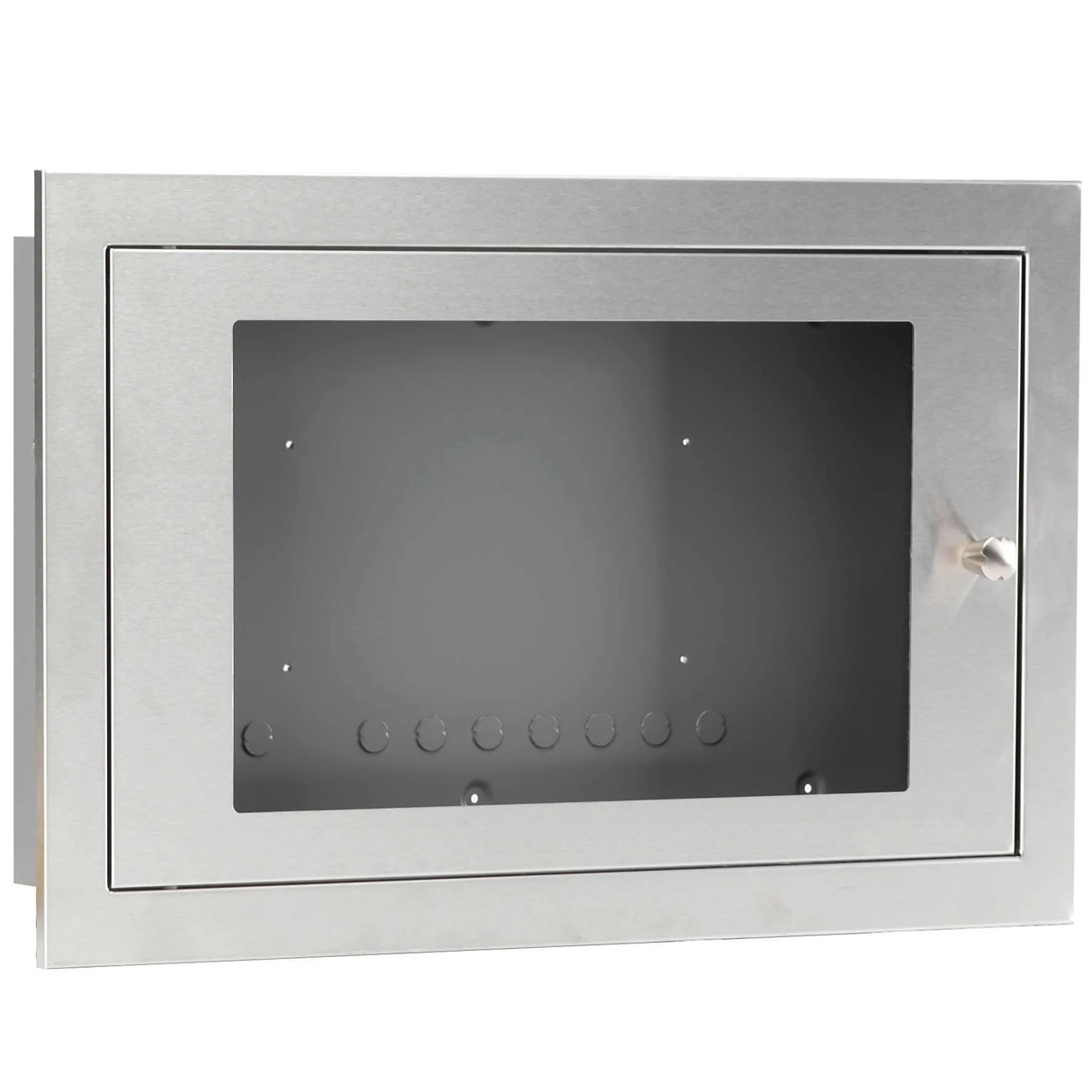 Stainless steel glazed enclosure for XFP 32 zone panels.