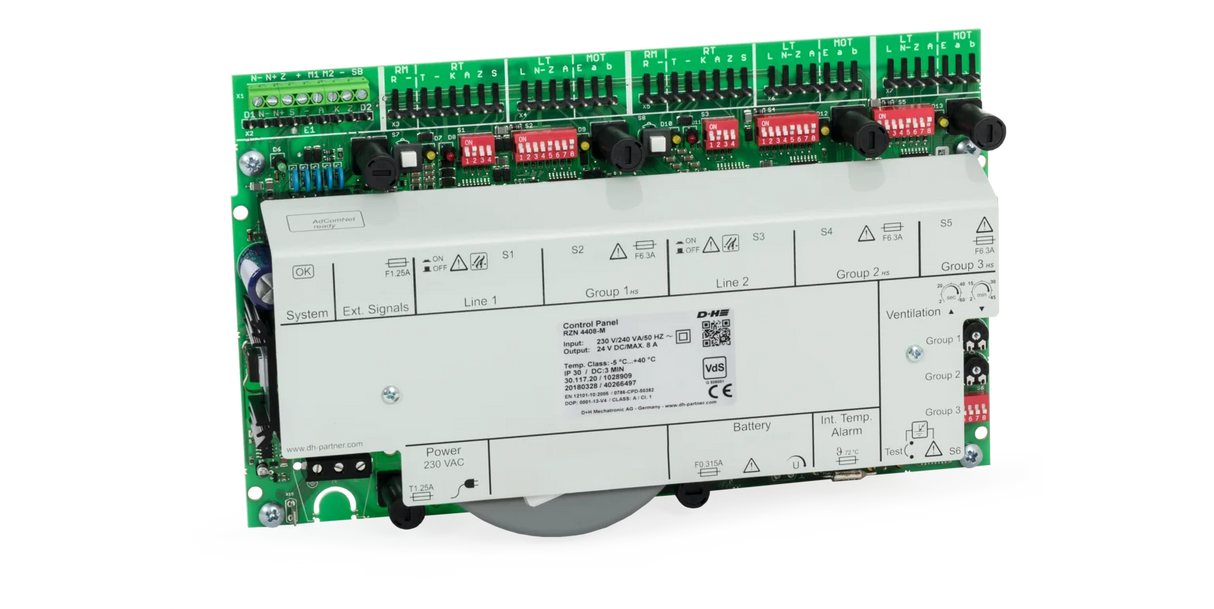 8A Two Zone Smoke Vent Control Panel c/w 3 Natvent Groups
