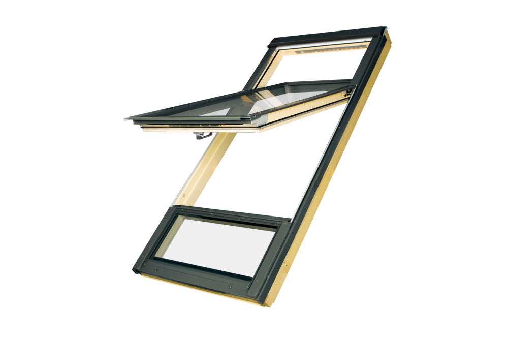 Fakro Natural Pine Raised Axis Dual Roof Window (FDY-V P2)