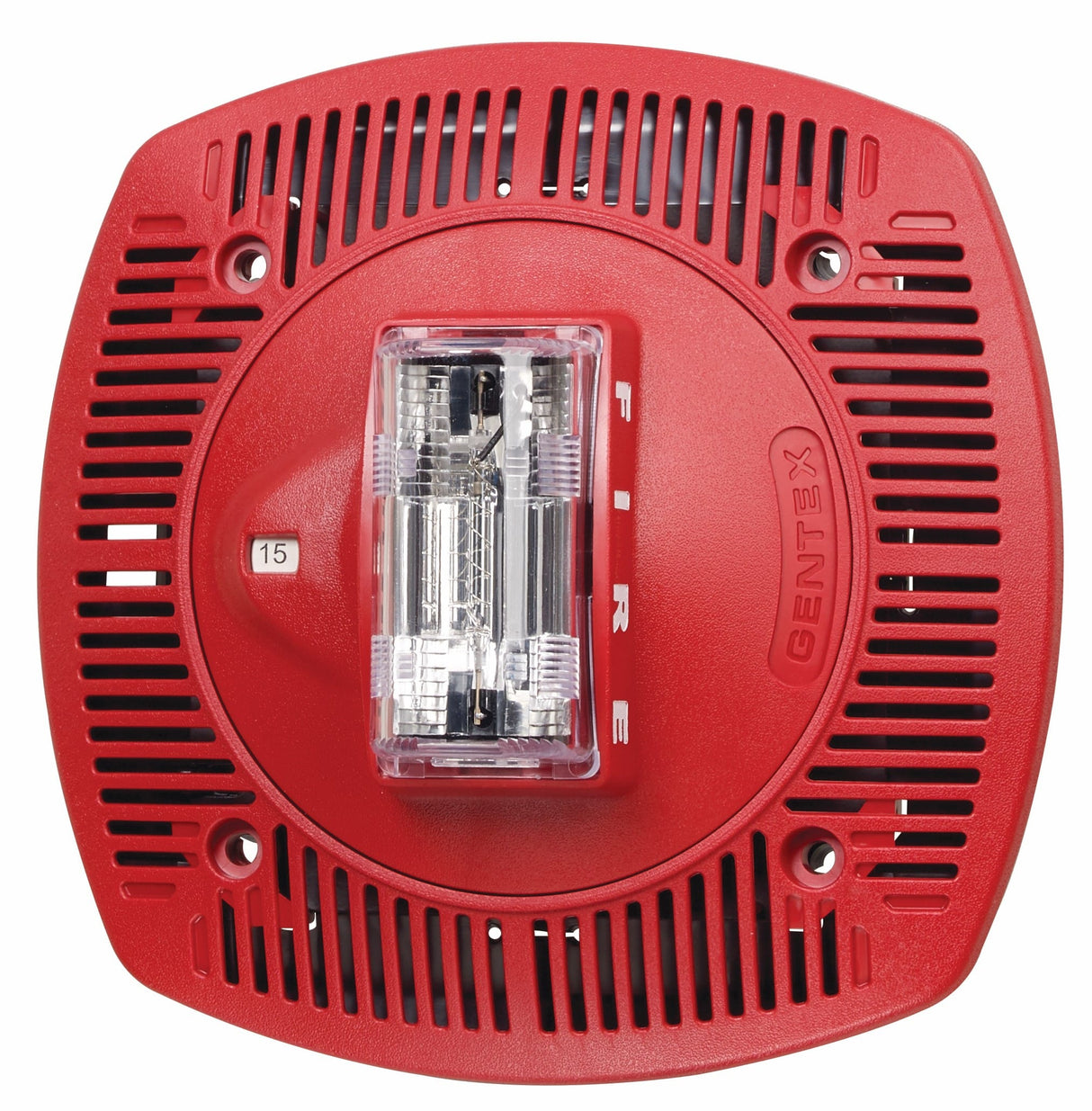 Zeta Speaker/Strobe, 25 or 70.7 VRMS, Selectable Candela, Ceiling Mount, FIRE text