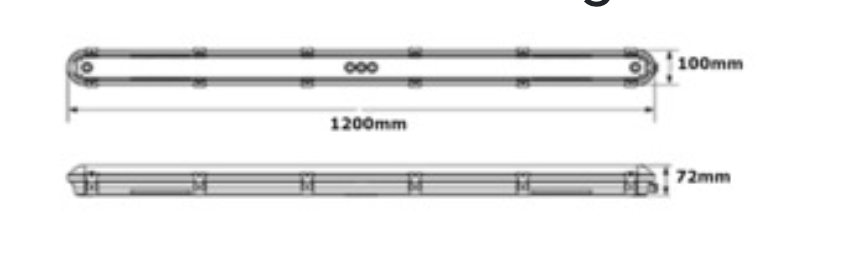 ELLESMERE LED Non-Corrosive Fitting IP65