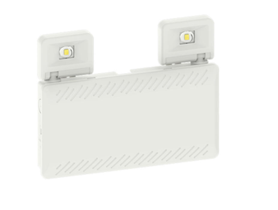 DEVONSHIRE LED Emergency Twin Spot, IP65, LiFePO4 Battery, Square Heads