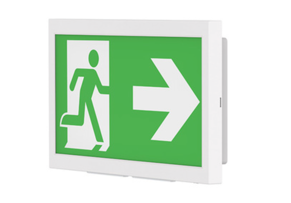 TUNWELL Dali Emergency Exit Sign, Maintained / Non-maintained, IP20, LiFePO4