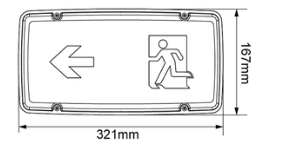 FOXHILL High Output LED Emergency Bulkhead