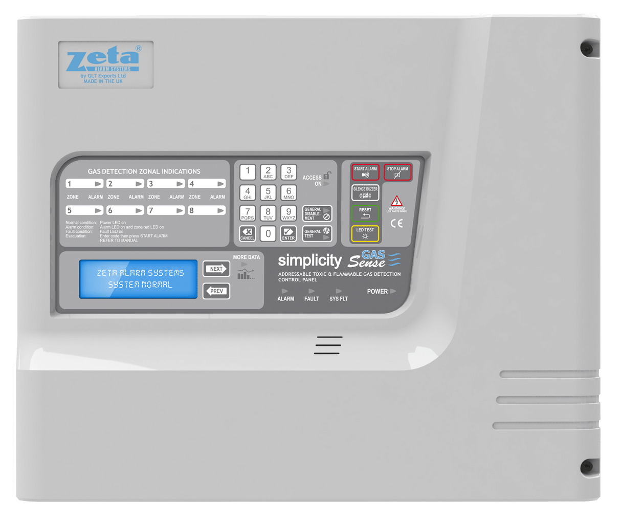 Simplicity CO Addressable CO Panel