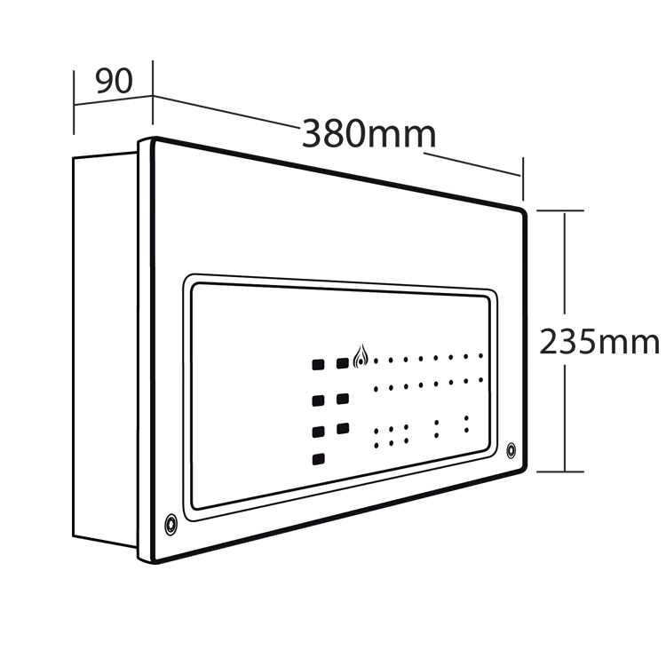 CFP Standard 2 zone conventional fire alarm panel