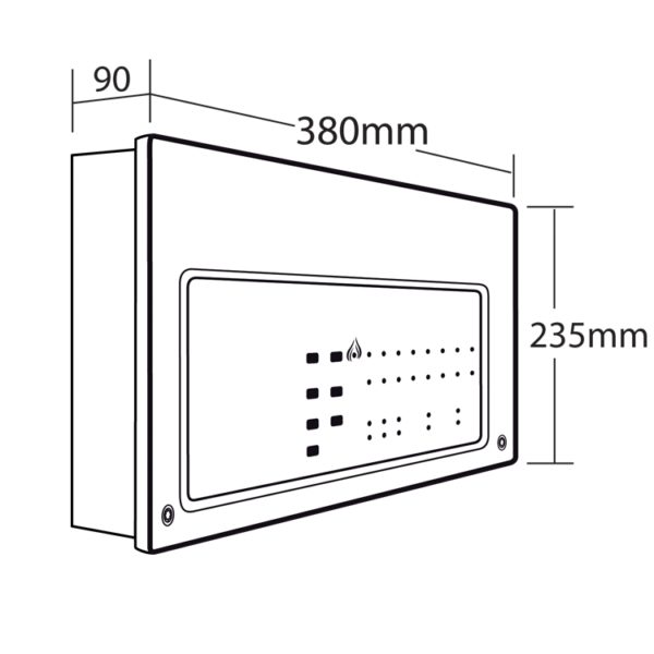 CFP AlarmSense 2 zone two-wire conventional fire alarm panel