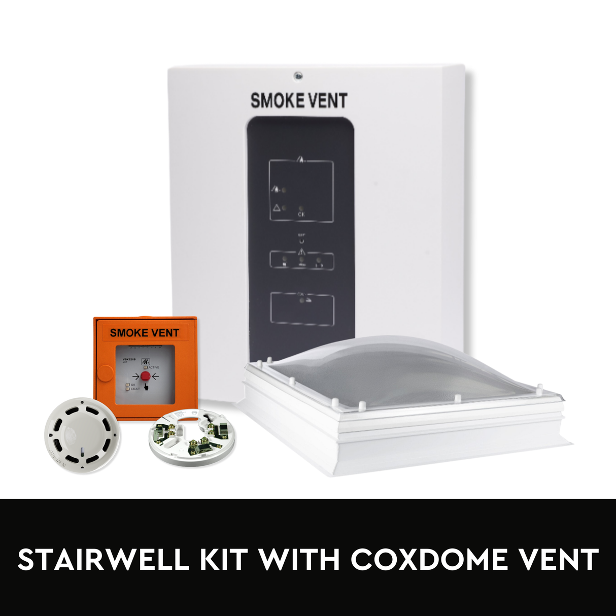 Stairwell Smoke Ventilation Kit with Coxdome Vent