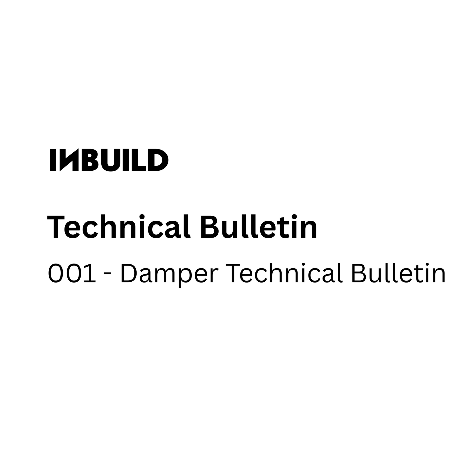 Damper Technical Bulletin