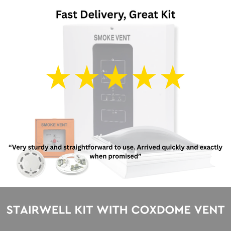 Stairwell Smoke Ventilation Kit with Coxdome Vent