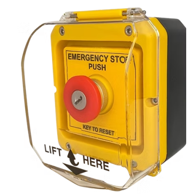 Button Guard+, Emergency Push Button, Key to Reset with N.O. & N.C. Contacts