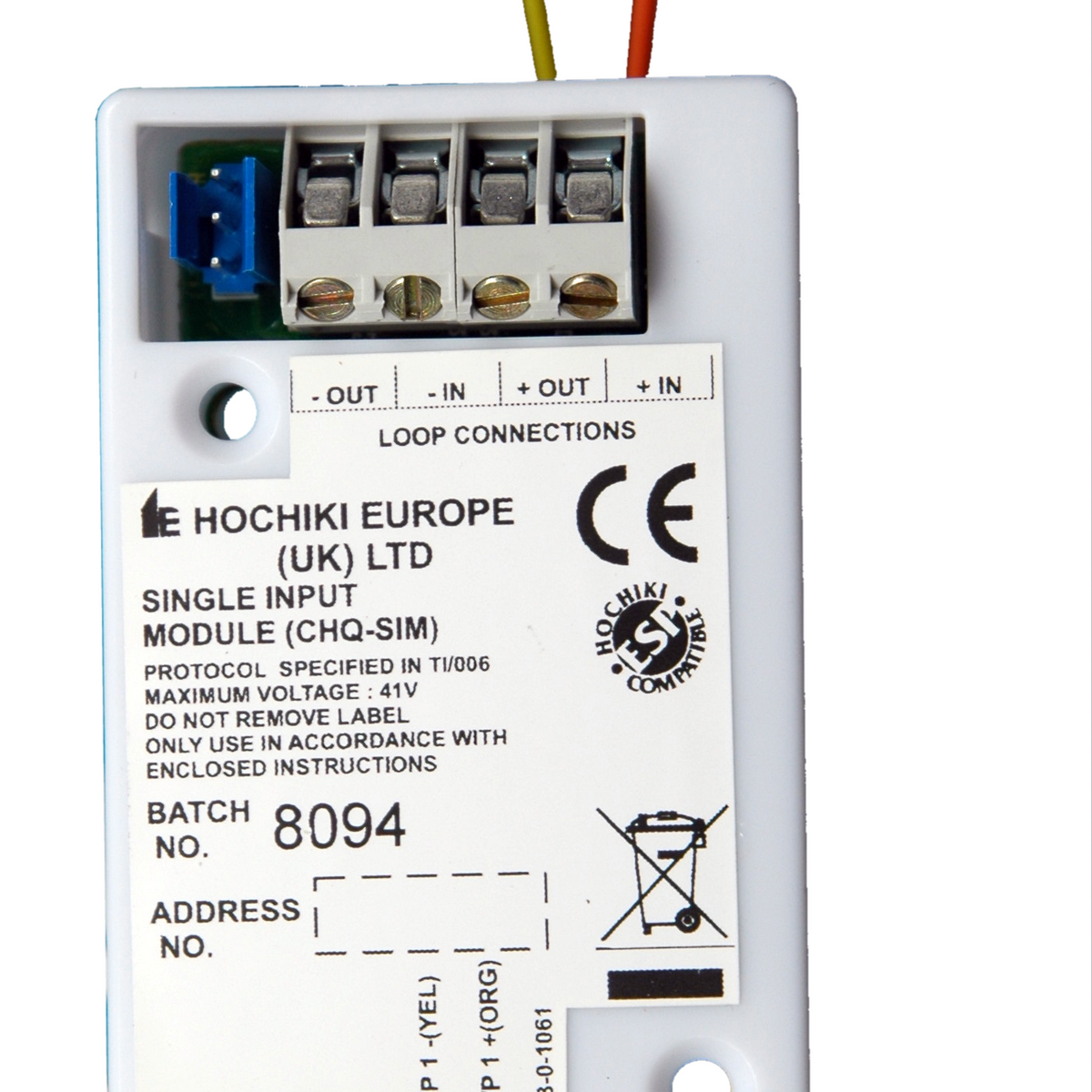 Hochiki Single Input Module – INBUILD UK