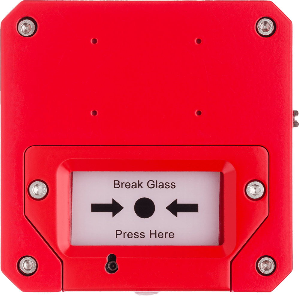 Zeta CP135SNNNNABRD - Explosion Proof Break Glass Call Point, Red, Atex Zone 1, 2 , 21 & 22