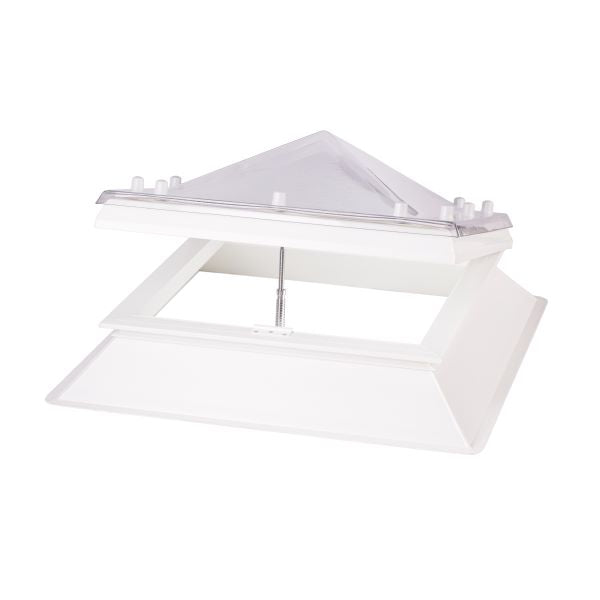 Coxdome Classic Range Polycarbonate Fixed - Pyramid With 150mm Box Section