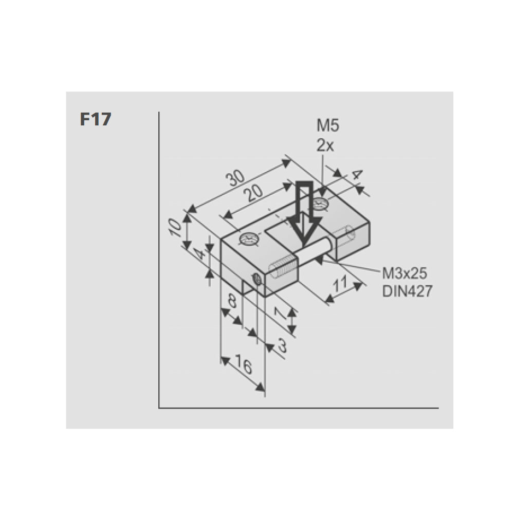 Aumüller wing bracket F17 for KS2 drive