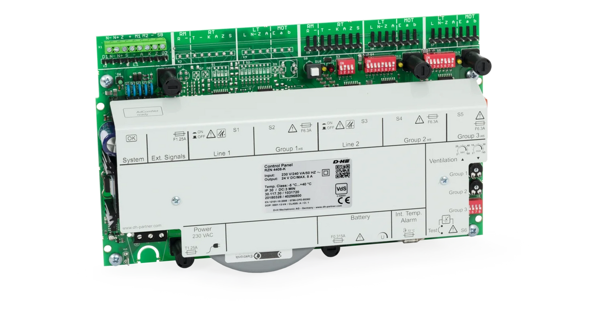 Ventilation Control Module 8A Single Zone Smoke Vent Control Panel c/w 2 Natvent Groups – INBUILD UK