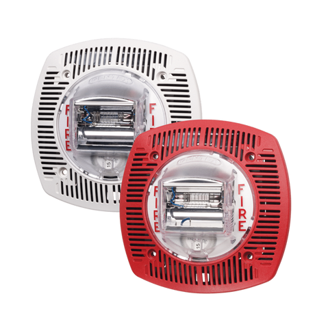 Zeta Speaker/Strobe, 25 or 70.7 VRMS, Fixed 15/75 Candela, Wall Mount, Shipped with GBLP Back Box, FI R -W