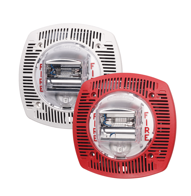 Zeta Speaker/Strobe, 25 or 70.7 VRMS, Fixed 15/75 Candela, Wall Mount, Shipped with GBLP Back Box, FI R -W