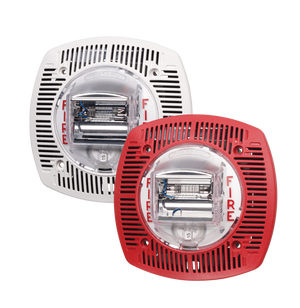Zeta Speaker/Strobe, 25 or 70.7 VRMS, Fixed 15/75 Candela, Wall Mount, Shipped with GBLP Back Box, FI R -W
