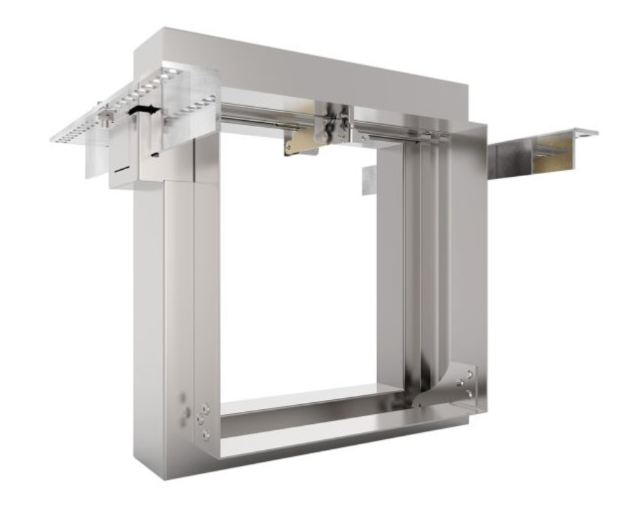 Advanced Air Model 0160SP - Fire Dampers - Stainless Steel Blades and galvanised casing - spigot fit with Adjustable Frame System (AFWA, AFFL) and Easy Maintenance Link