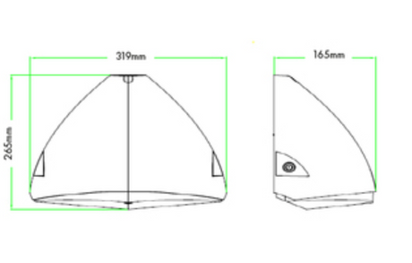 ECCLESALL LED Wall Light IP65 2CCT