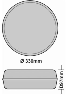 DORE LED Circular Diecast Eyelid Amenity Light IP65