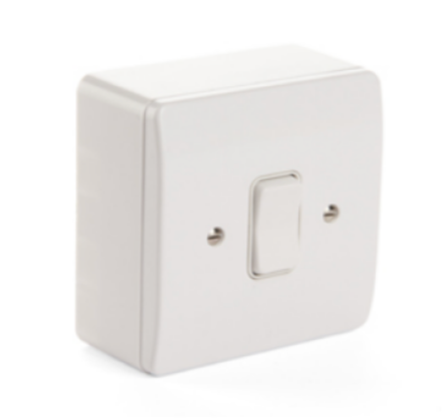 S50-3 ROCKER SWITCH 3-GANG 10A WHITE