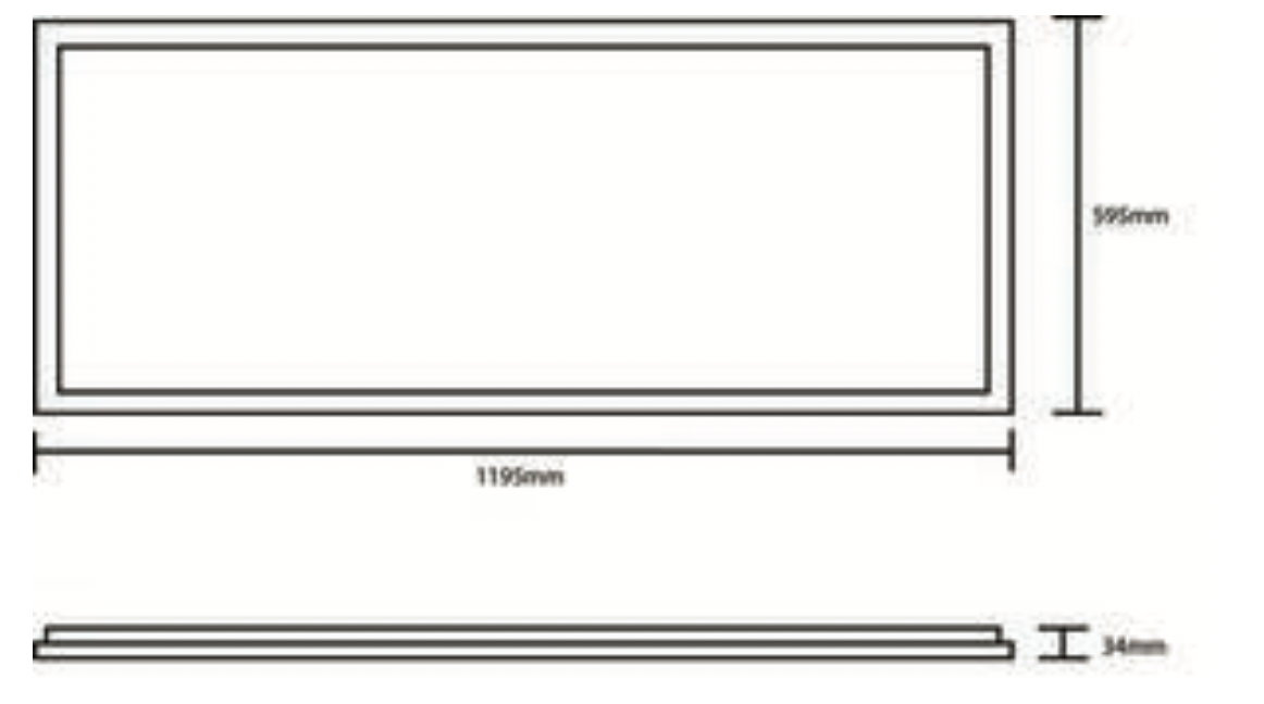 WESTWOOD LED Back-Lit Panel, 230V Mains, 3CCT, Wattage Selectable, UGR<19, TP(a)