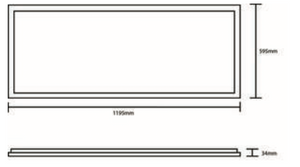 WESTWOOD LED Back-Lit Panel, 230V Mains, 3CCT, Wattage Selectable, UGR<19, TP(a)