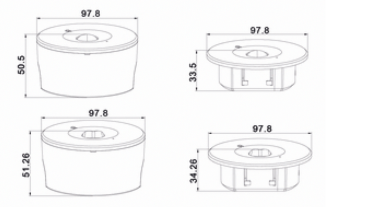 HEELEY Square LED Emergency Downlight, IP54, Non-maintained, LiFePO4