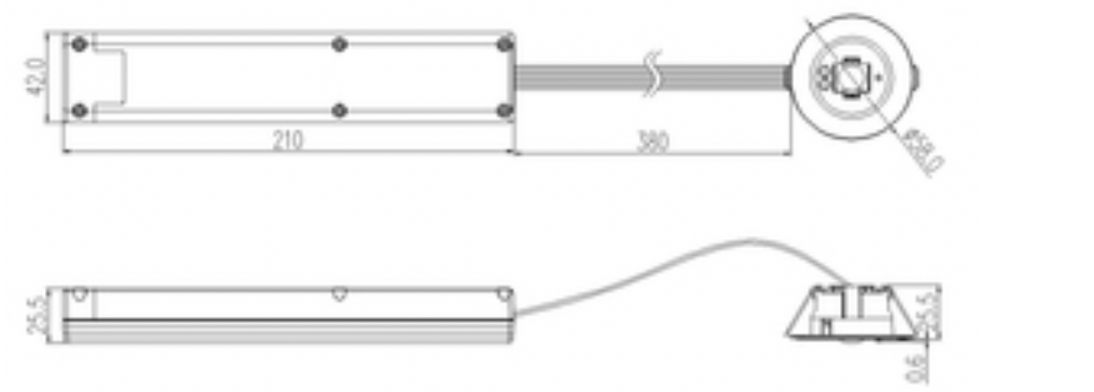 NEW SYCAMORE LED Emergency Downlight, Non-maintained, LiFePO4, White or Black Head, Self Test, Corridor or Open Area Lens