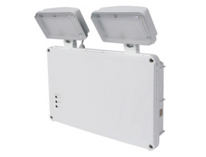 STANNINGTON LED Emergency Twin Spot with Self Test, IP65, LiFePO4 Battery, Self Test