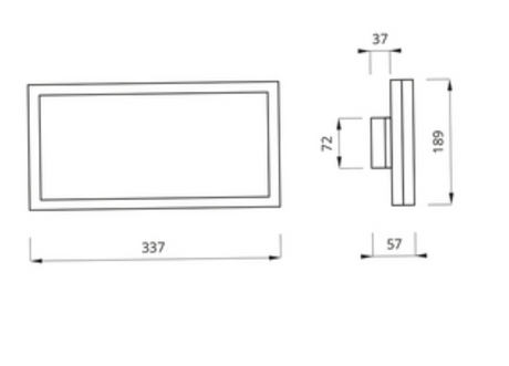 FLOCKTON LED Emergency Exit Box, IP40, Maintained/non-maintained, 3.6V NiCD Battery