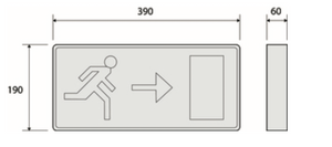 THORNCLIFFE LED Emergency Exit Box, 3.2V LiFePO4 Battery
