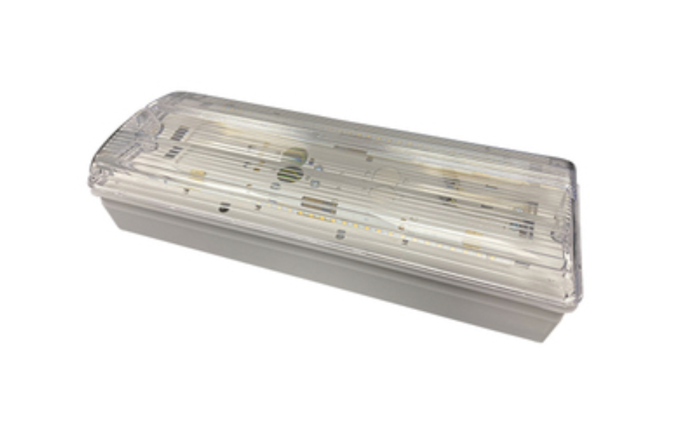 MILLHOUSES LED Emergency Bulkhead, IP65, 3.2V LiFePO4 Battery, Dali