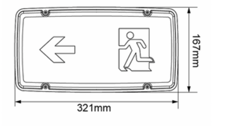 FOXHILL High Output LED Emergency Bulkhead