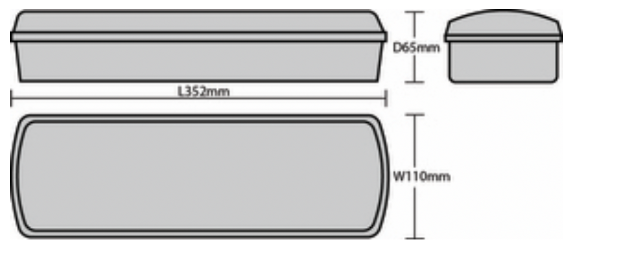 CROOKSMOOR LED Emergency Bulkhead with Self Test, IP65, Maintained/Non-maintained, 3.2V LiFePO4 Battery, Self Test