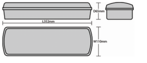 CROOKSMOOR LED Emergency Bulkhead with Self Test, IP65, Maintained/Non-maintained, 3.2V LiFePO4 Battery, Self Test