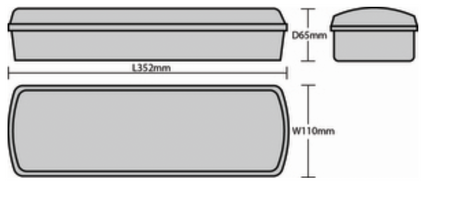 CROOKSMOOR LED Emergency Bulkhead with Self Test, IP65, Maintained/Non-maintained, 3.2V LiFePO4 Battery, Self Test