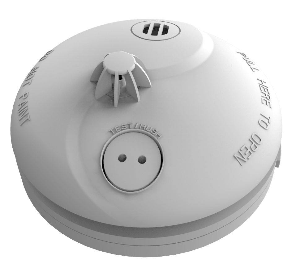 Zeta Mains Photoelectric Smoke Alarm with 9V Battery Back-Up