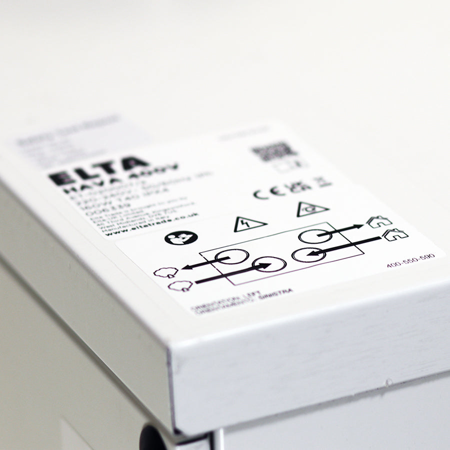 HAVA 400 V Vertically Mounted Heat Recovery Ventilation Unit